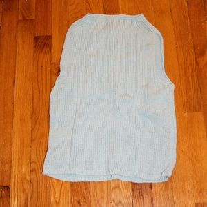Ann Taylor blue knit sleeveless top